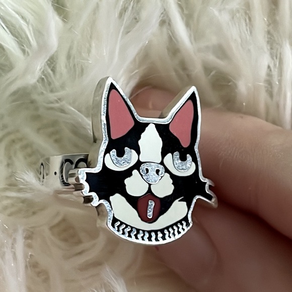 Gucci Jewelry - 100% authentic Gucci 925 Silver Ring US 5 Sterling Dog bosco ring vintage rare